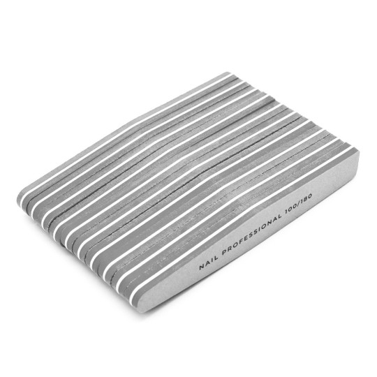 10x GRAY FILE Buffer BILATERAL RHOMBUS 100/180