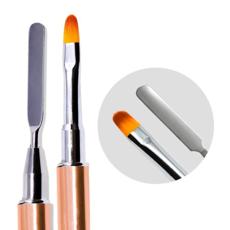 BRUSH - SPATULA Acrylgel Strass Rose Gold