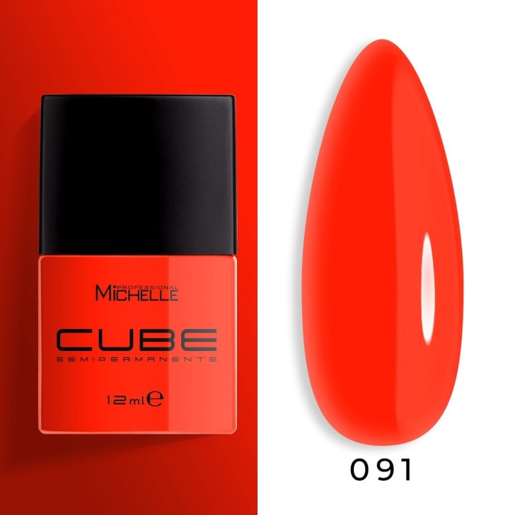 Cube Semipermanente - Coral Red 091