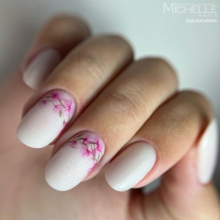 Gel Base Fiber Con Vitamine - Bianco Glitter