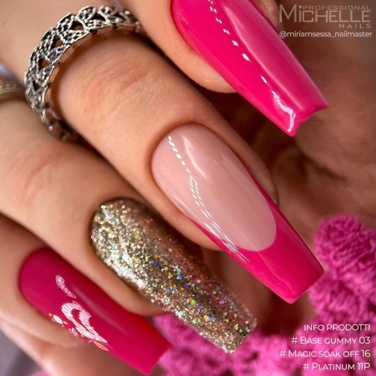 semi-permanent nail polish color Michellenails PRETTY Platinum Semi-permanent Colour - 11PL 2