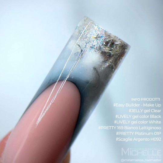 smalto semipermanente colore per unghie Michellenails PRETTY PLATINUM Semipermanente Colour - 01PL 2
