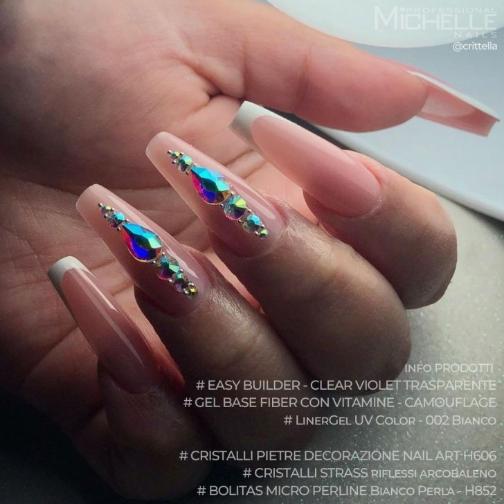 Decorazione Cristalli Strass H206 Riflessi Arcobaleno