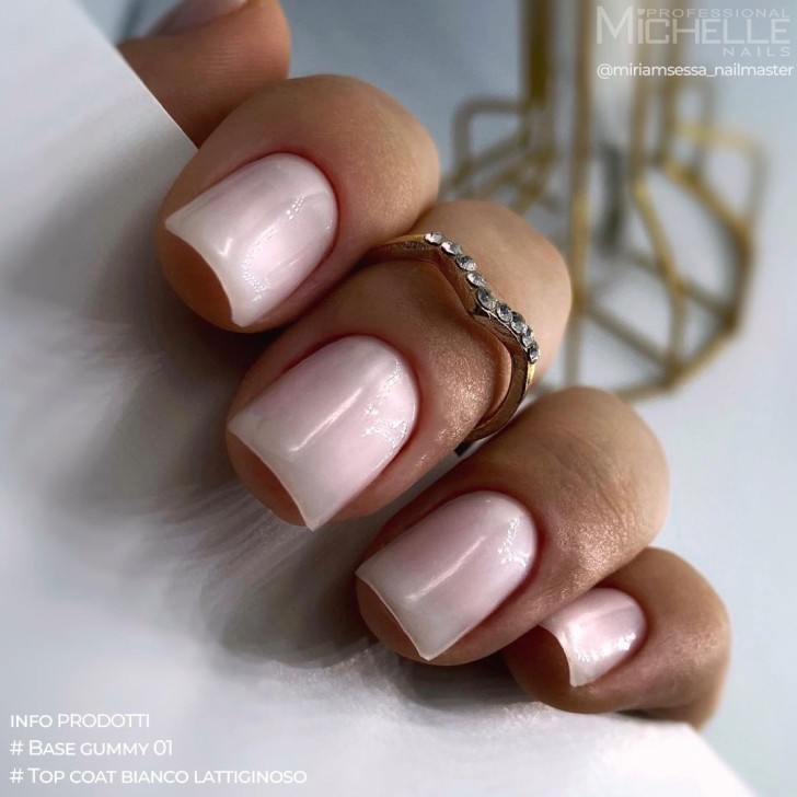 Top Coat Bianco Lattiginoso - 15Ml Finish Milky Glossy