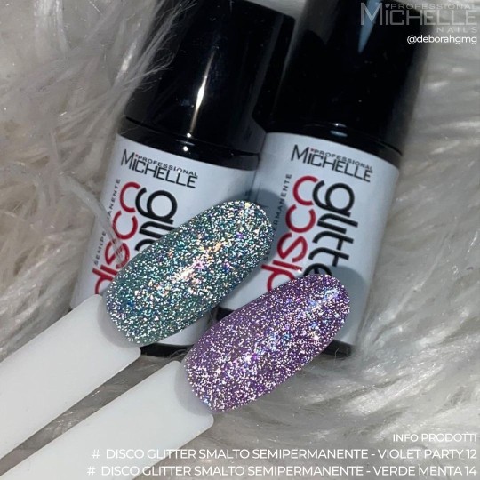 Smalto Disco Glitter Semipermanente - Violet Party 12 2