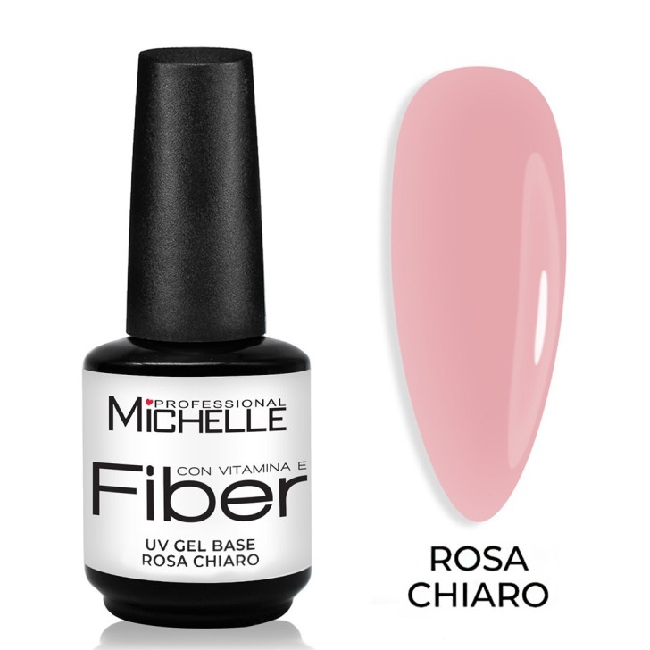 Gel Base Fiber Con Vitamine - Rosa Chiaro