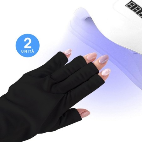 Gants anti- Uv , gants Beauty noirs, lot de 2
