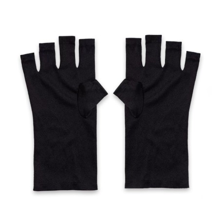 Guantes Beauty con protección Uv color negro, 2 unidades.