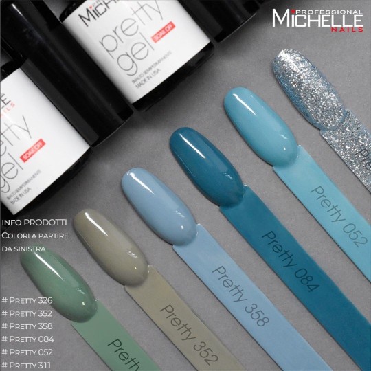semi-permanent nail polish color Michellenails PRETTY Gel Semi-permanent Colour - 352 2