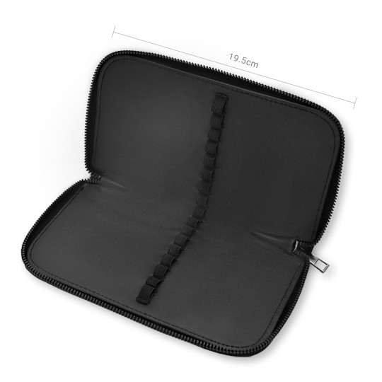 ESTUCHE PINCELES NEGRO 16 RANURAS