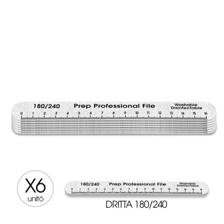 x6 LIMA MILLIMETRATA DRITTA PROFESSIONALE - 180/240