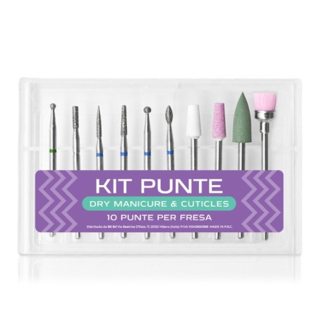 CUTTER TIPS Kit - 10 DRY Manicure TIPS & CUTICLES 10