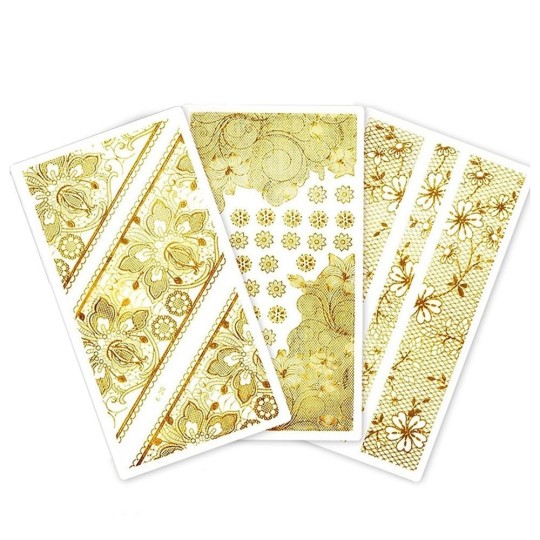 Adesivi Stickers Oro/Gold - Kit 3Pz St217