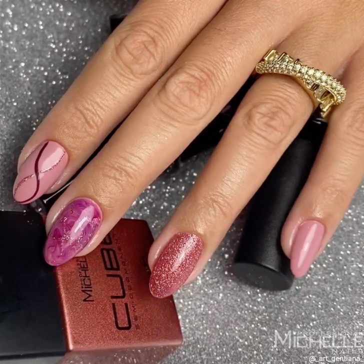 CUBE Semipermanente - Pink Shiny 040