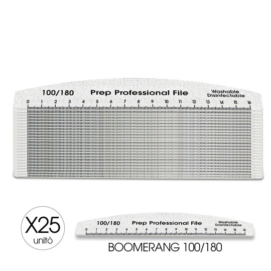 x25 PROFESSIONAL Boomerang MILLIMETRIC FILE - 100/180