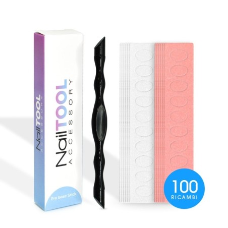 Pousse-cuticules à Double Extrémité 100/180 - 100 Recharges