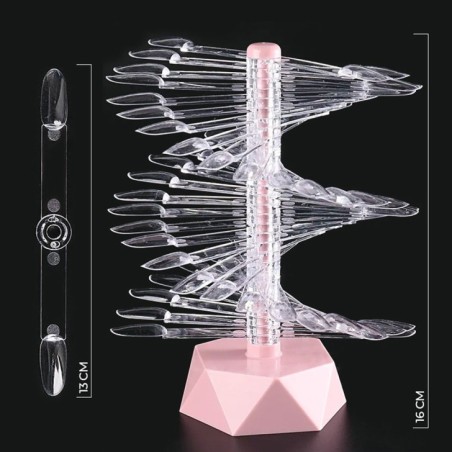 ESPOSITORE TIPS ROSA - DISPLAY TOWER 60 TIPS MANDORLA ESPOSITORE TIPS ROSA - DISPLAY TOWER 60 TIPS MANDORLA