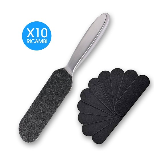 Dissolvant de callosités en acier - 10 recharges - Pedicure