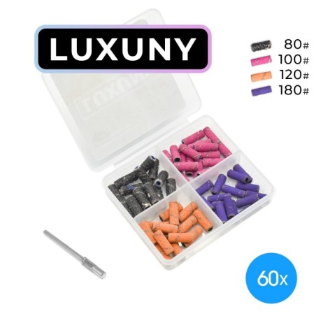 SCOVOLINI LUXUNY MINI GRANA MISTA per fresa - 60pz PREMIUM - PUNTA INCLUSA