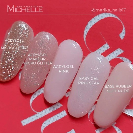 ricostruzione in acrygel o polygel: ACRYLGEL MICROGLITTER 30ML - ROSE Uso professionale 2