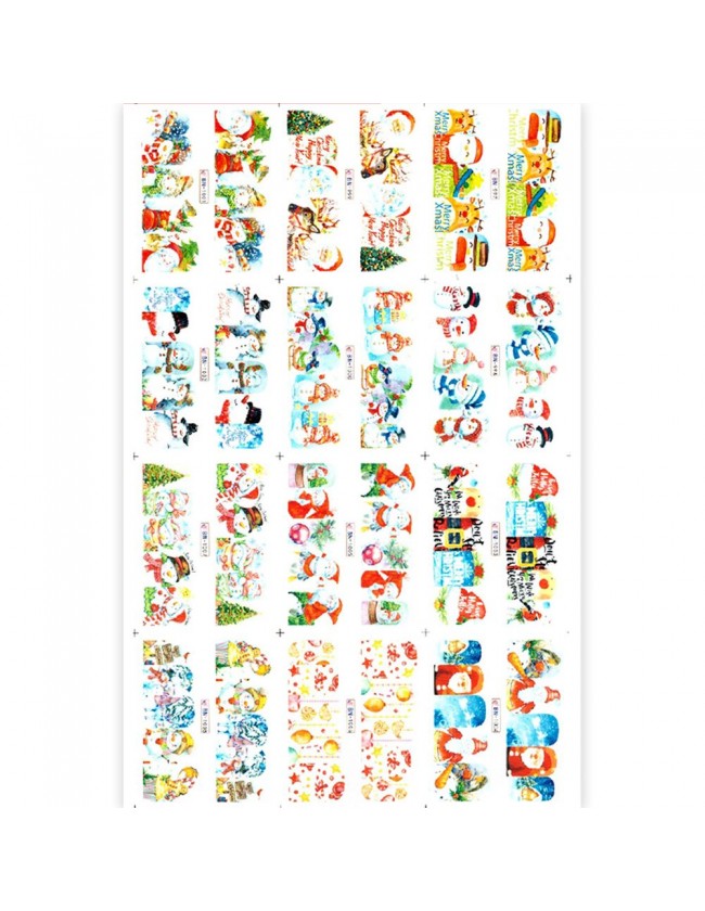 MAXI WATER DECALS NATALE T329