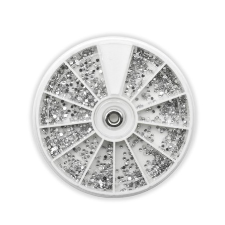 DECORAZIONE STRASS ARGENTO PER UNGHIE H343