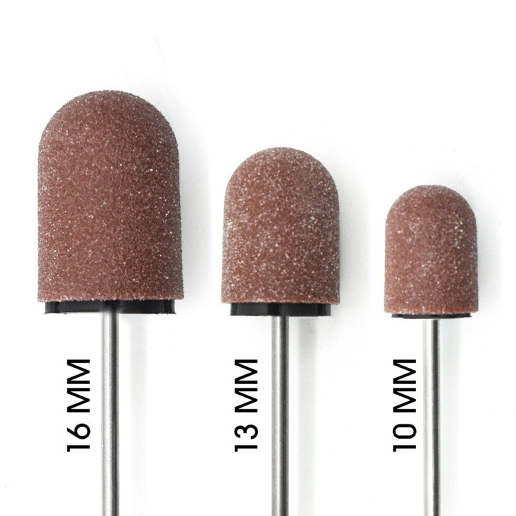 10mm Arbor with 10 Abrasive Caps for Rotary Tool - Grit 100