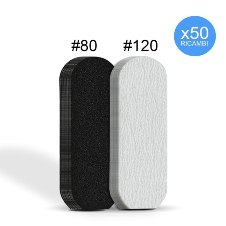 50 RICAMBI PER RASPA GRANA 80/120
