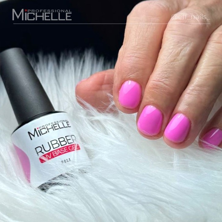 Rubber Base Gel Builder Rosa - 15Ml