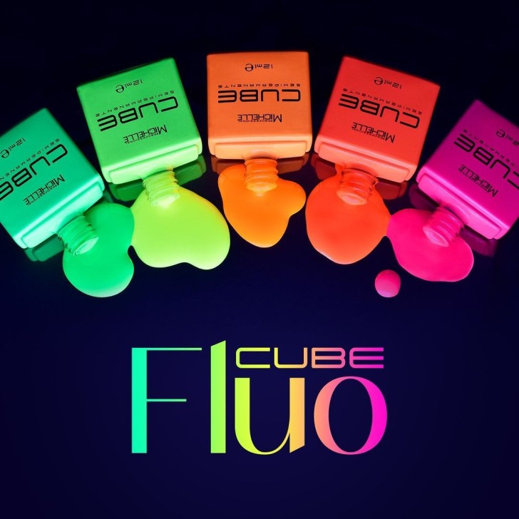 CUBE Semipermanente - Green Fluo 080