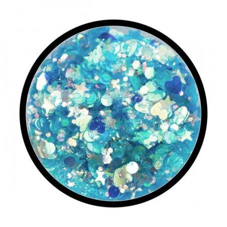 PAILLETTES / GLITTER MIX AZURRO DECORATIONS - H045 PAILLETTES / GLITTER MIX AZURRO DECORATIONS - H045