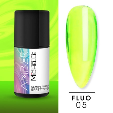 Smalto Amber Fluo Semipermanente Effetto Vetro - 05FL Smalto Amber Fluo Semipermanente Effetto Vetro - 05FL
