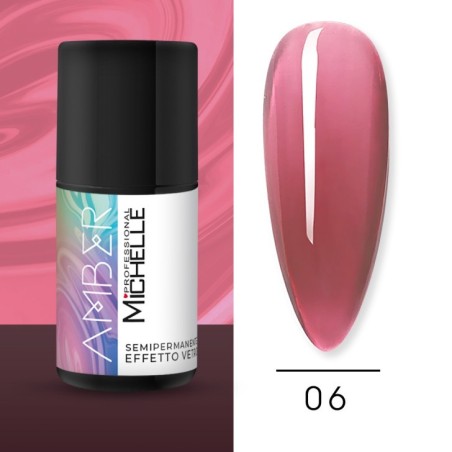 Amber Semi-permanent glass effect nail polish - 06