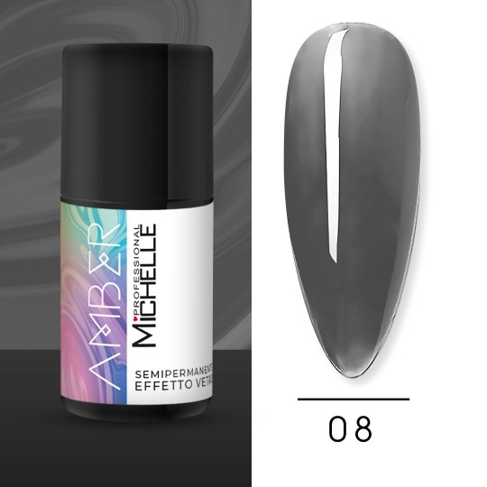 Smalto Amber Semipermanente Effetto Vetro - 08