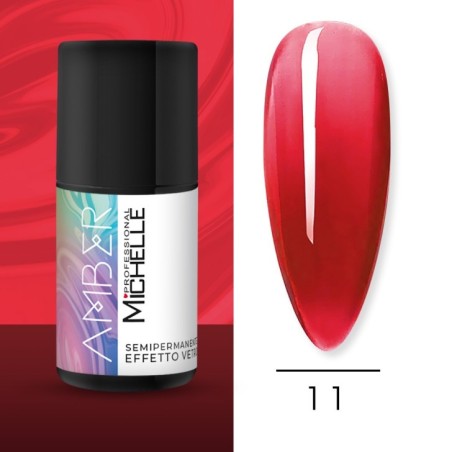 Esmalte de uñas semipermanente efecto cristal Amber - 11