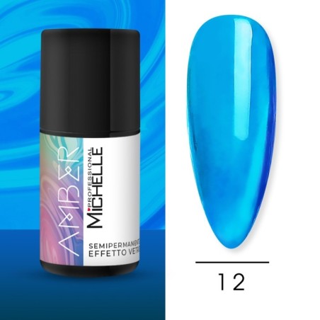 AMBER semi - permanent glass Effect Nail Polish-12 AMBER semi - permanent glass Effect Nail Polish-12