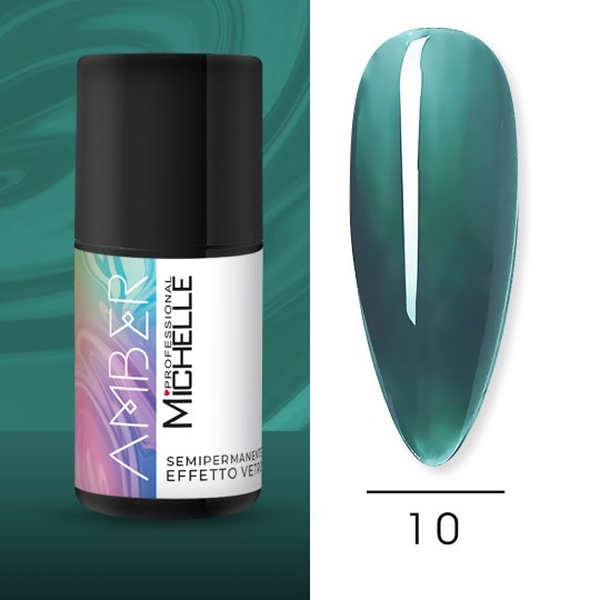Amber Semi-permanent glass effect nail polish - 10
