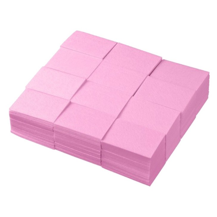 Pads en coton prédécoupées de haute qualité - 720 unités roses