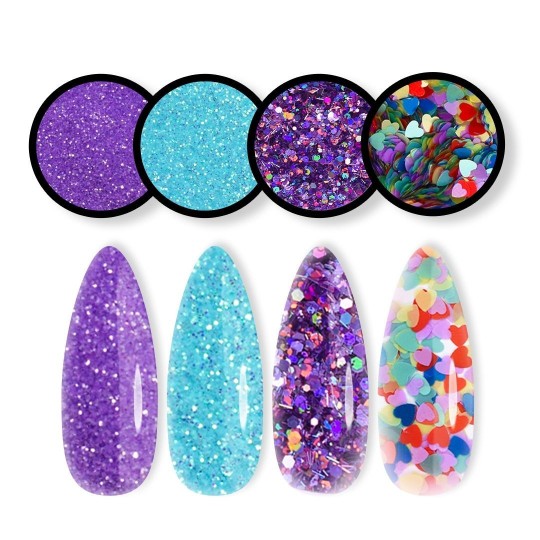 Deco art mix CŒURS ET VIOLET - 023