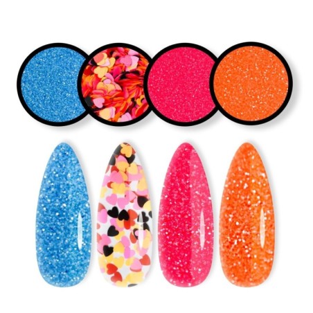 DECO ART MIX CUORI FLUO- 017