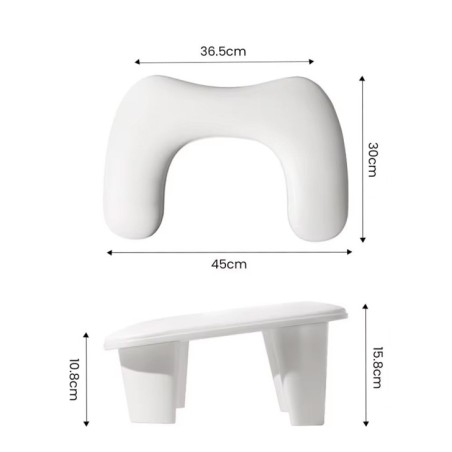 U-shaped inclined hand rest support