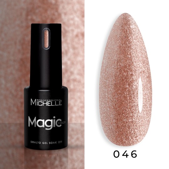 Magic Color Soak Off - 046 Rosa Microglitter