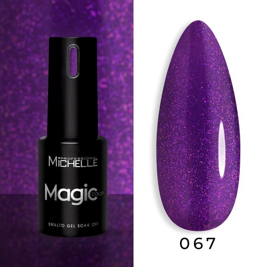 Magic Color Soak Off - 067 Viola Glitter