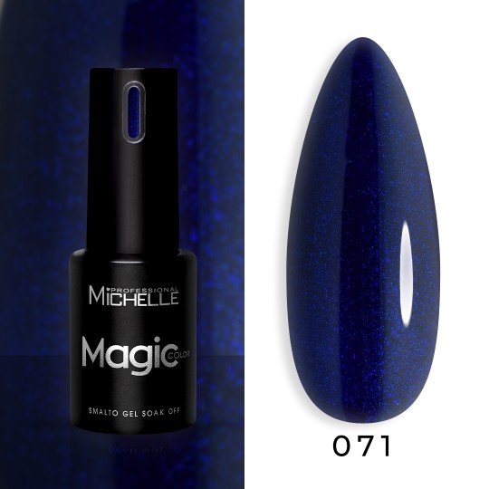 Magic Color Soak Off - 071 Blu Scuro Glitter