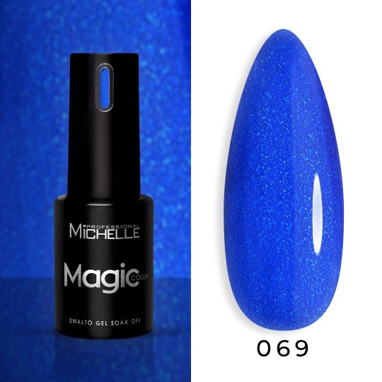 Magic Color Soak Off - 069 Blu Glitter