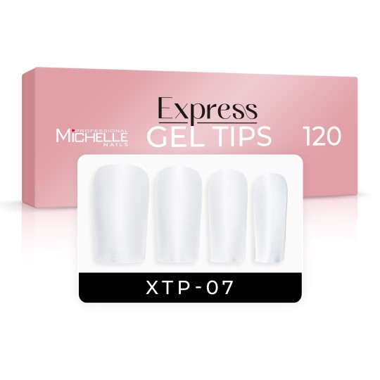 EXPRESS GEL TIPS 120PCS - 07 Transparent