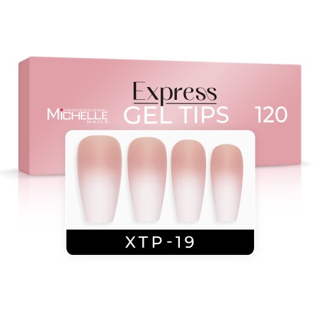 EXPRESS GEL TIPS 120UDS - 19 Babyboomer Nude
