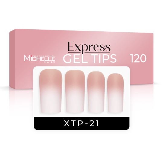 EXPRESS GEL TIPS 120PCS - 21 Nude Babyboomer