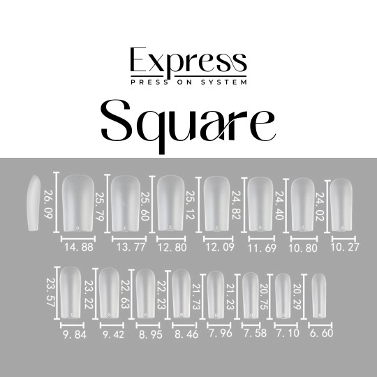 EXPRESS GEL TIPS 120 pièces - 26 Glitter Natural 2