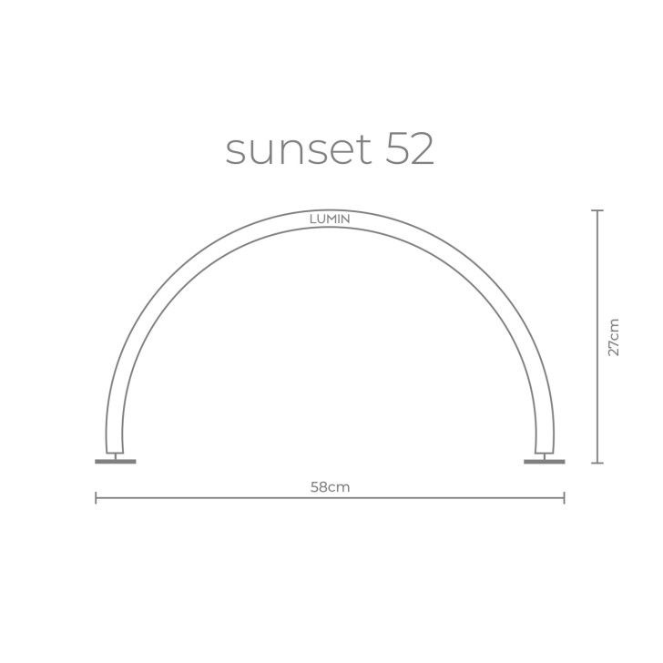 LAMPADA LUMIN SUNSET 52 - BLACK